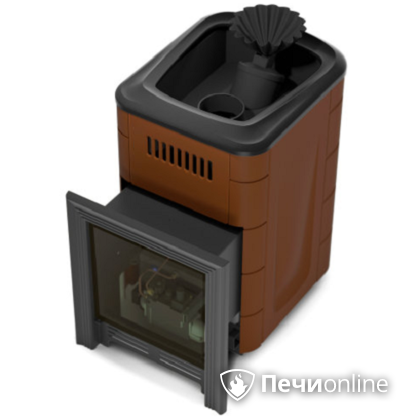 Газовая печь для бани TMF Таймыр Мини 2017 Carbon закрытая каменка терракота в Шымкенте